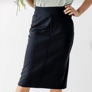 ISO Main Street Exchange Sara Knit Skirt Size 6 or 8 Burgundy + Black Both!